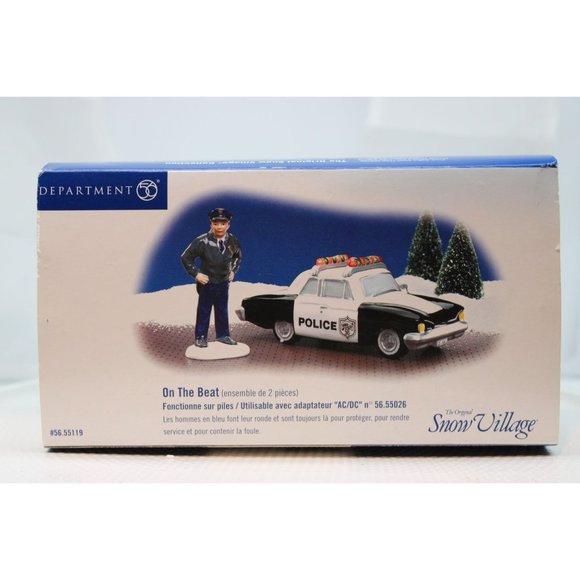 Dept 56 Snow Village - On the Beat, Set of 2